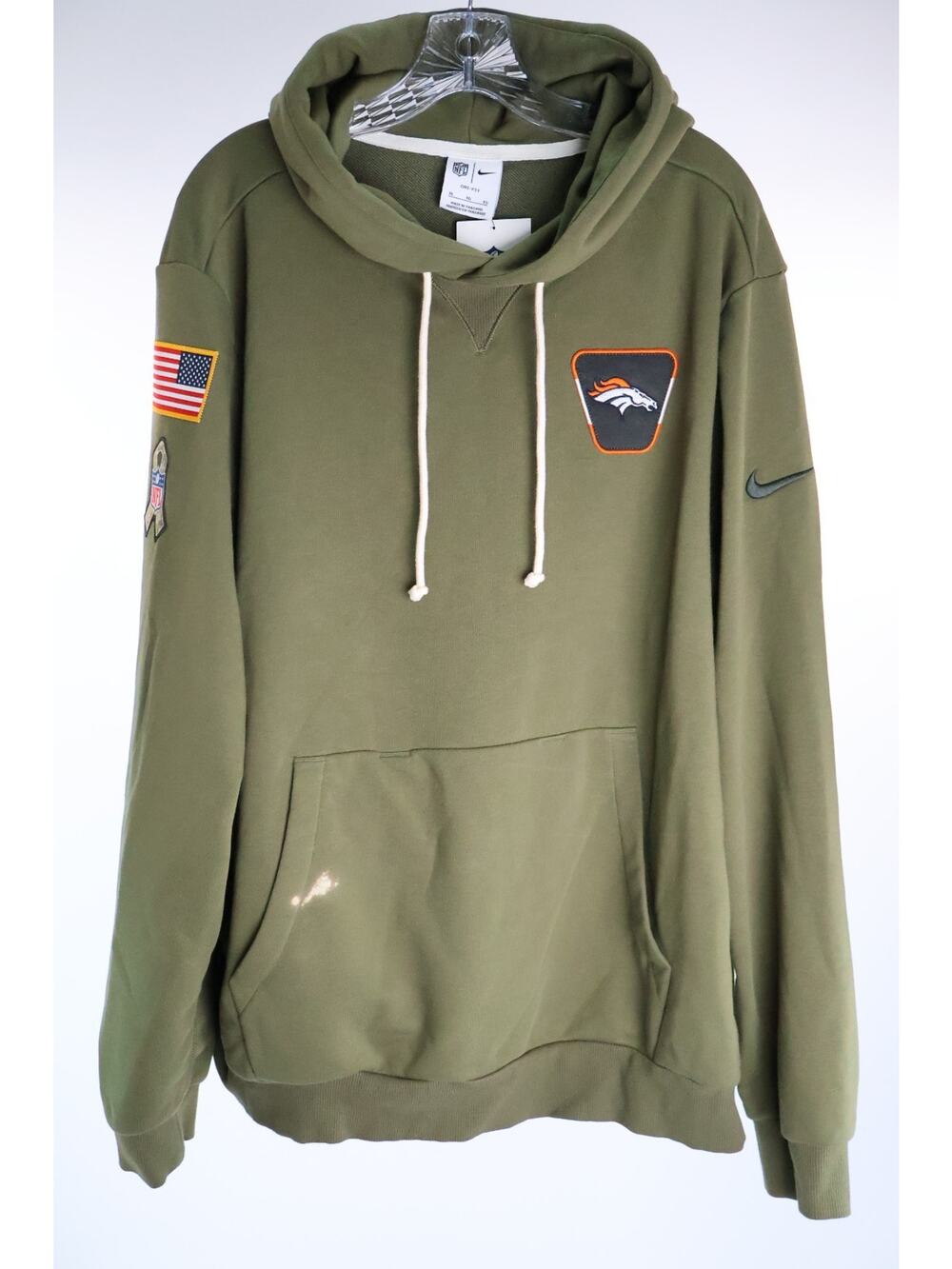 Nike Denver Broncos Salute to Service Hoodie Authentic Standard Issue XL Read